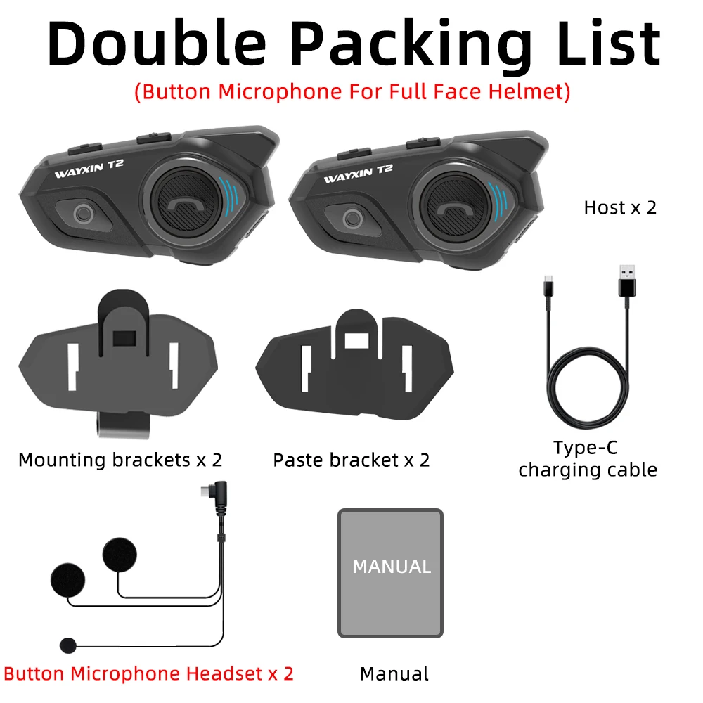 Button Mic Full 2PCS