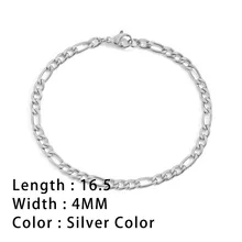  SUNIBI Classic Snake Chain Bracelets for Women Trend Gold Plated Stainless Steel Cuban Chain Bracelet Trendy Woman Gifts Jewelry 