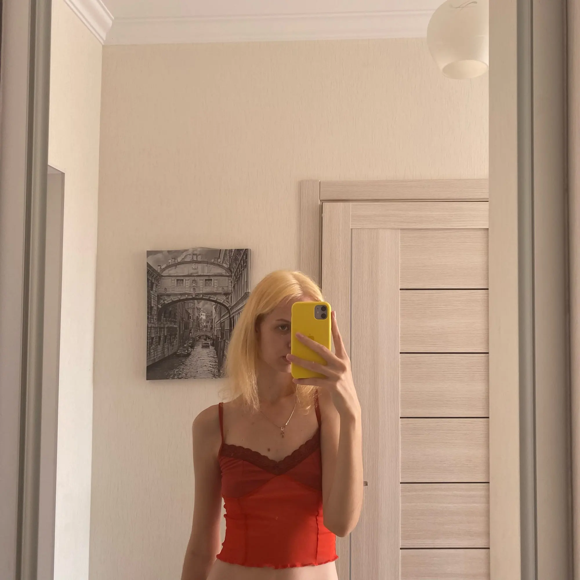 Vintage Brown Halter Camisole Crop Top photo review