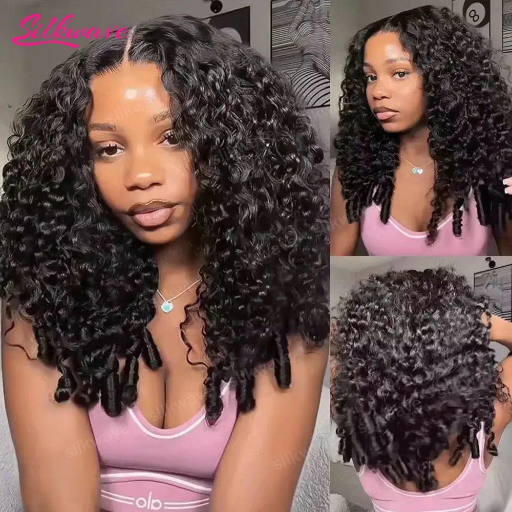 Silkwave 30 40 Inch Burmese Curly Human Hair Wig Hd Lace 13x6 Deep Wave Frontal Wigs For Black Women 13x4 Water Wave Front Wigs 1