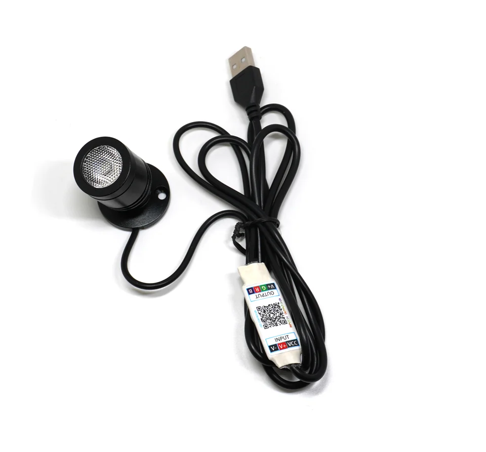 etrnLED Smart Bluetooth APP Control RGB Led Spotlight USB 5V Dimmable Color Mini Ceiling Spot 1W 3W Model Display Cabinet Light