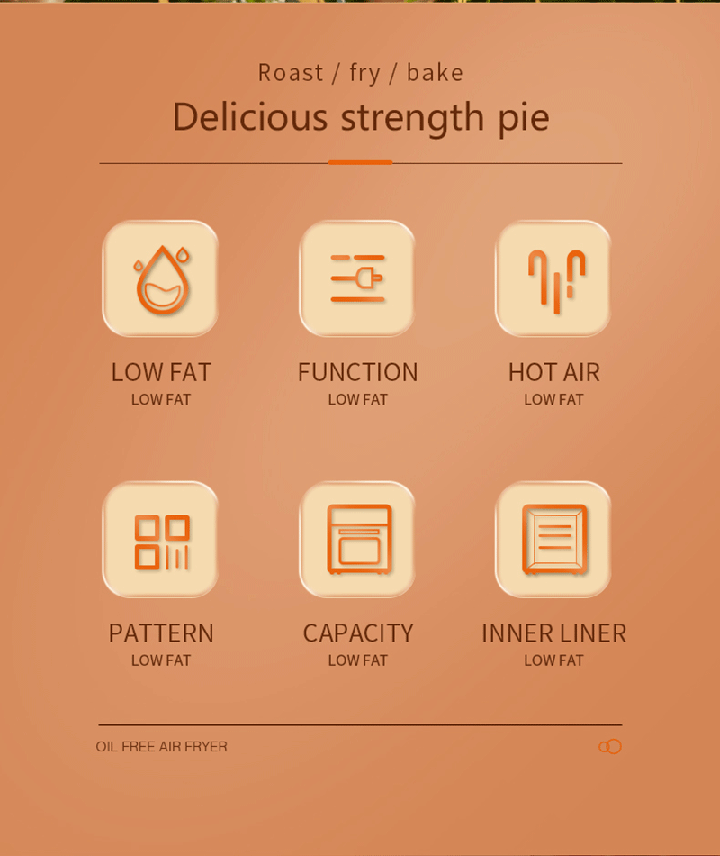 Description Picture 3 of item15L Large Stainless Steel Multifunction Digital Air Fryer Without Oil Electric Oven, Dehydrator, Oven Touch Screen Presets Roast