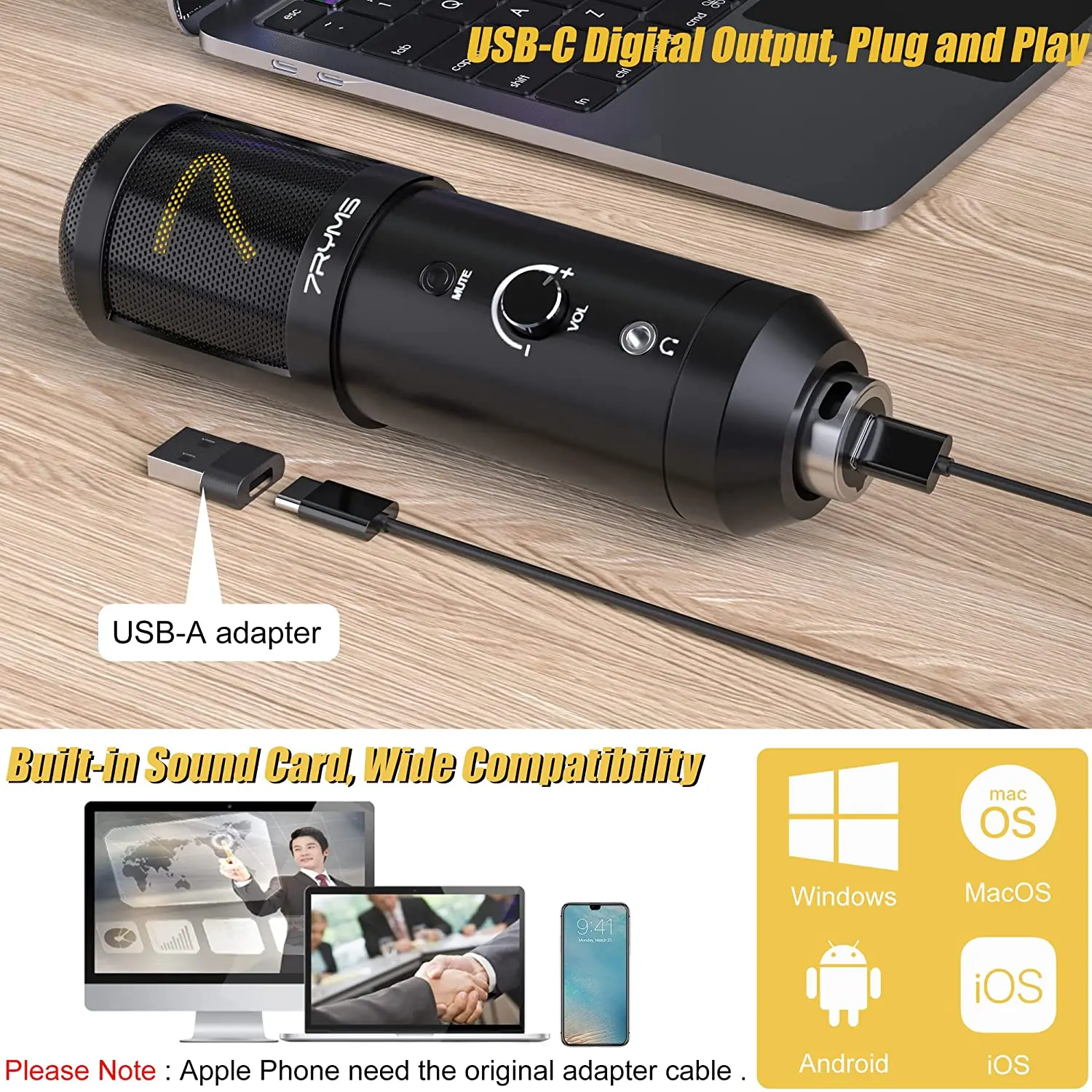 ميكروفون ألعاب USB احترافي SR-AU01