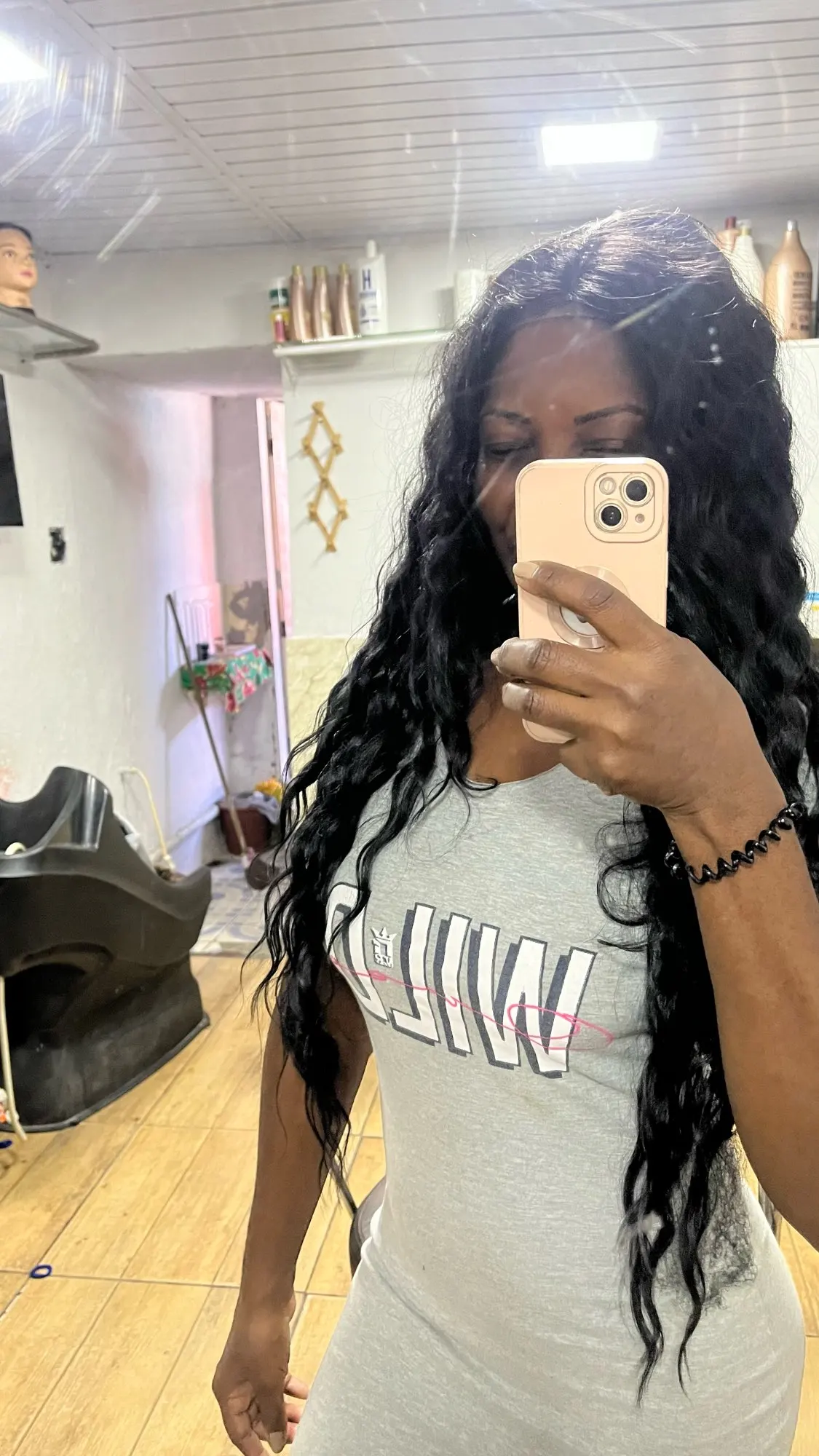 Bella Deep Wave Curly Synthetic Wig photo review