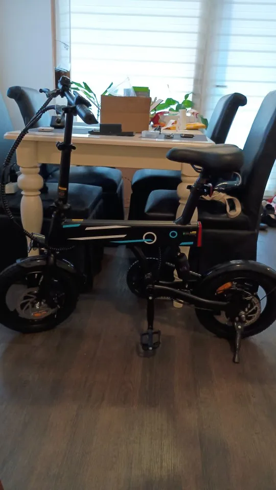 iScooter EB1 Electric Bike, 250W Motor, 36V 7.8AH Lithium Battery, 25KM High-Speed City E-Bike With 14inch Foldable For Adults photo review