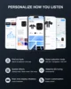 Wireless Bluetooth Noise Cancelling Earbuds for iOS/Android 5