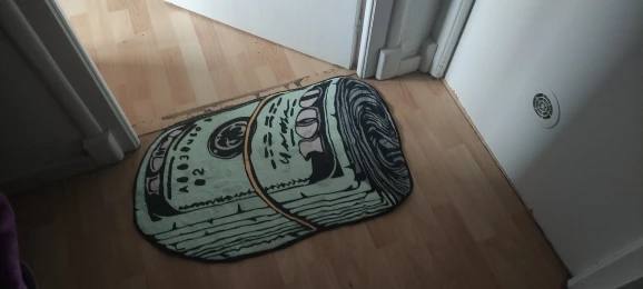 Funny Dollar Rug, customer photo