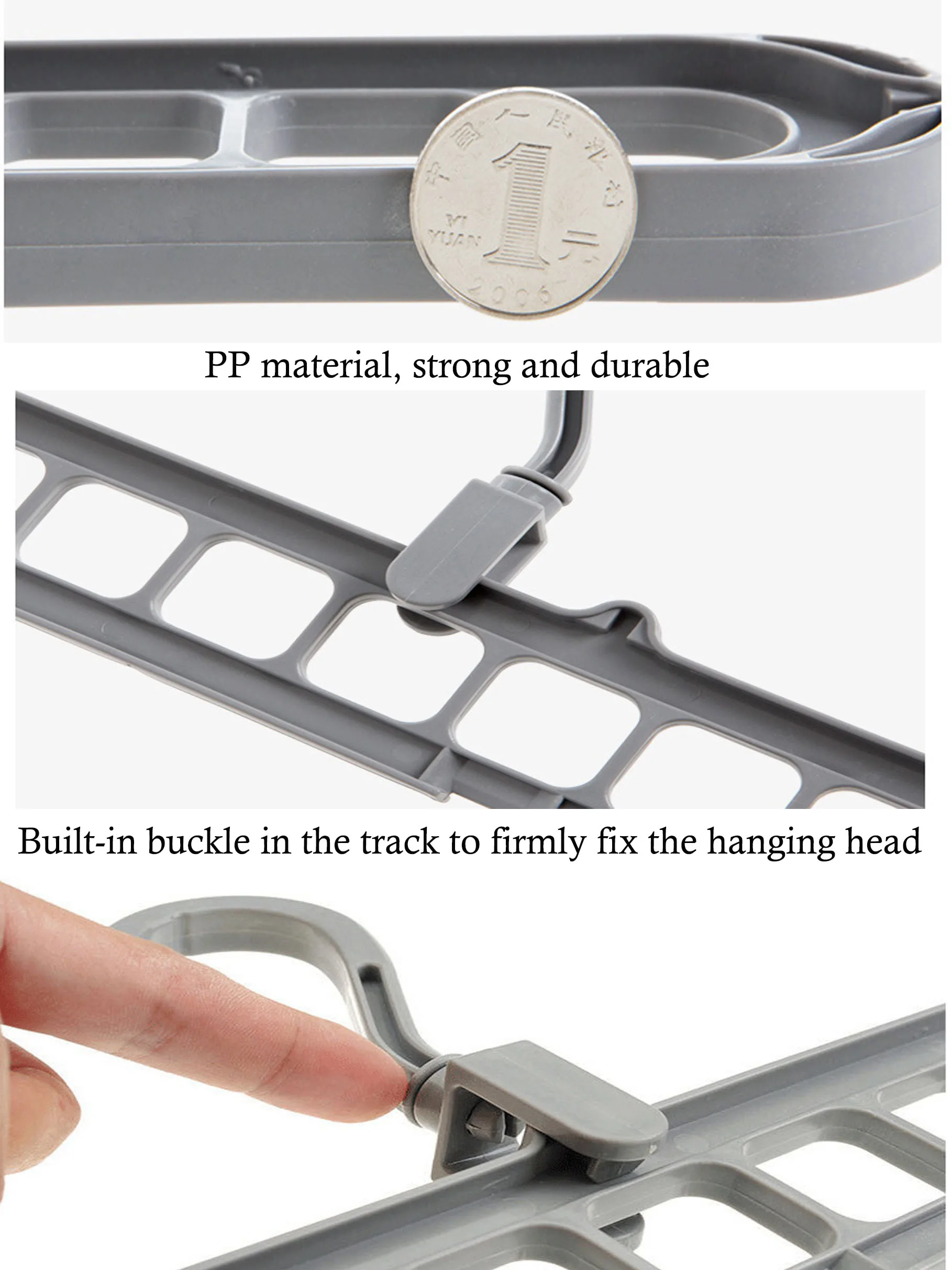 9-hole hanger 360&deg; rotating folding hanger space-saving storage rack clothes and pants storage durable home dormitory