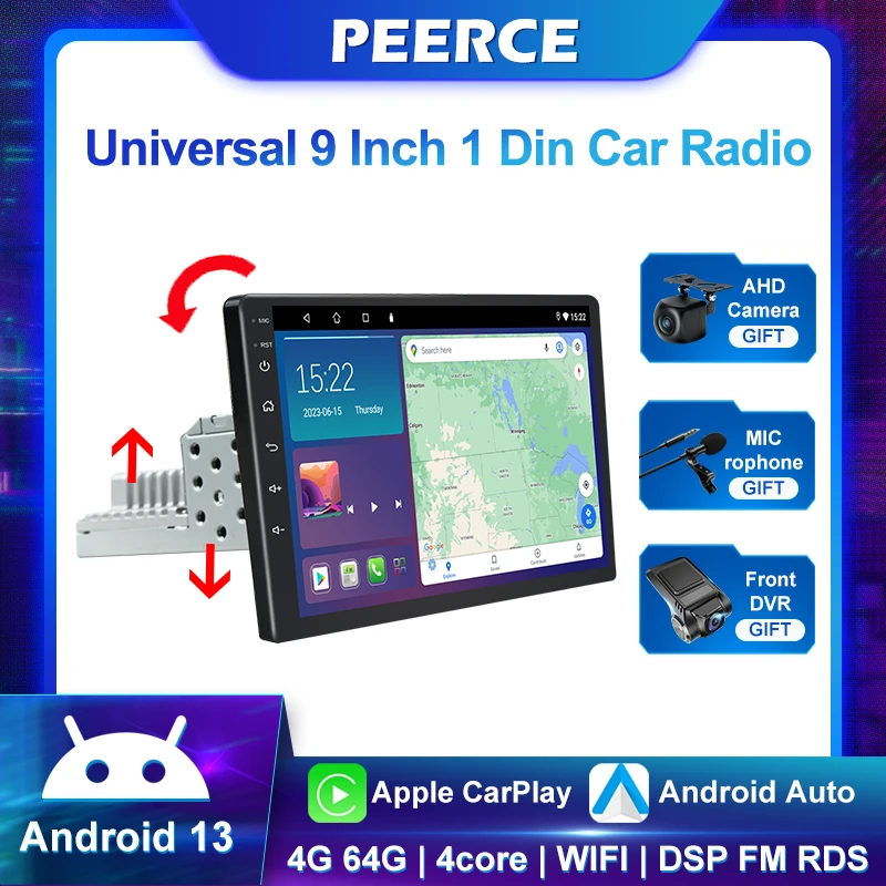 

Android 13 Car Radio 9 Inch 1 Din Universal Autoradio WIFI GPS Audio Mobil Pemutar Multimedia untuk Hyundai Nissan Toyota Kia