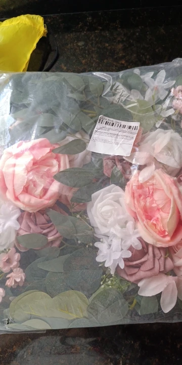 2pcs Wedding Decoration Flowers, Artificial Rose Wreaths,Suitable for Outdoor Decoration,Home Decoration,Wedding Arch Decoration photo review