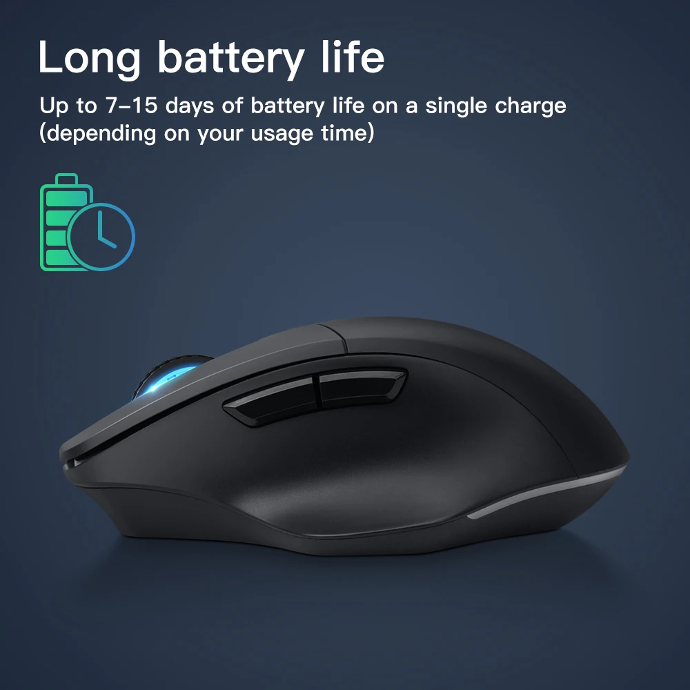 rato sem fio bluetooth mouse gamer dpi sensor óptico botões mute para macbook tablet computador portátil gaming mouse