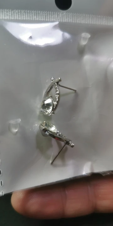 Korean Style Fashion Cross Stud Earrings photo review