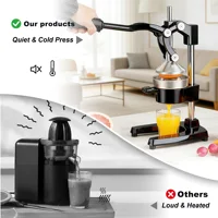 Presse-agrumes manuelle en fonte SAEIV pour usage commercial, panneaux de pressage robustes pour un jus d'orange frais 4