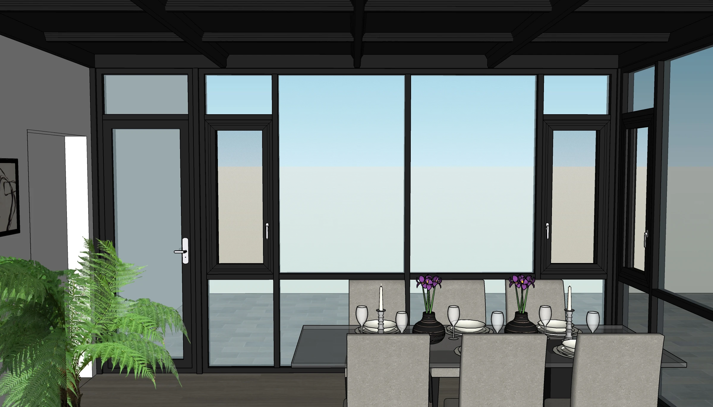 Sunroom Kits Direct factory Supplier Aluminium Sun room Glass House Garden Houses