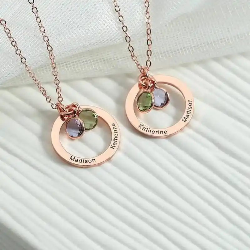 Family Birthstone Necklace, Multiple Birthstone Necklace, Personalised  Birthday Gift, Custom Birthstone Jewellery, Christmas Gift for Her - Etsy