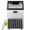 Commercial Ice Maker Machine, 101lbs/24H Stainless Steel Under Counter ice Machine with 32lbs Ice Storage Capacity, Frees 1