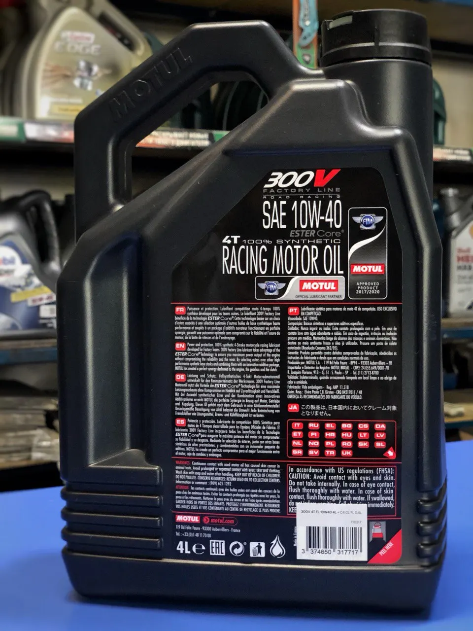 Motul 300V 10W40 4T Factory Line Road RACING 4L engine oil scooter  