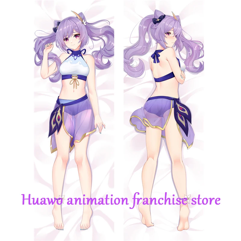 

Anime Dakimakura Pillow Genshin Keqing 2-Side Print Pillowcase Hugging Body Cushion Cover Otaku Waifuristmas Decoration 2023