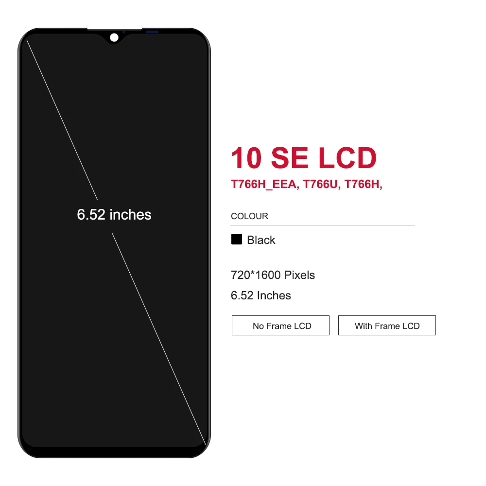 TCL 10 SE LCD Display Replacement - Touch Screen Assembly With Repair Tools Included