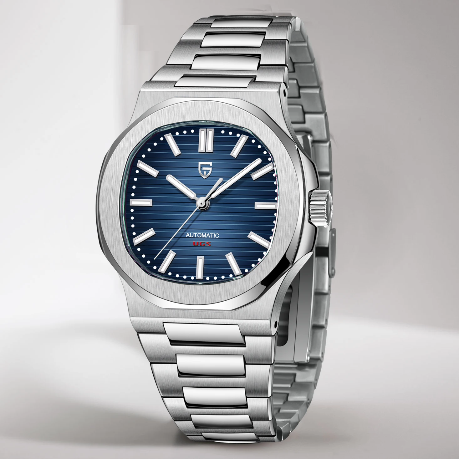 CEYADG Pagani Design Uomo Orologio automatico in acciaio inox, vetro zaffiro 40MM Orologio da polso per gli uomini, movimento NH35A (Verde
