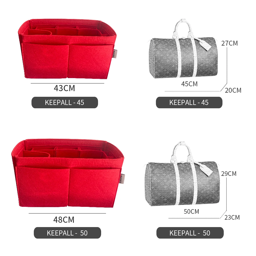 Számára keepall 45 50 55 60 Női táska Szervező Beszúr, Megtapint Összeállítás linner Szatyor , Fényűzés Kézitáska Totalizatőr shaper, utazási Zsák Organizáció han