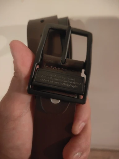 MIDNIGHT SOVEREIGN™ – Black Buckle Genuine Leather Belt photo review