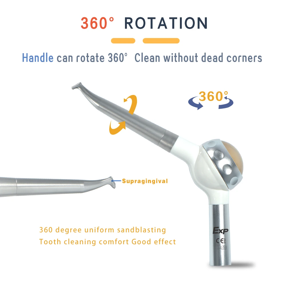 Exp Dental Equipment Air Prophy Unit Teeth Whitening Polisher Jet Oral Hygiene Prophy Polishing Tool KV/NSK/QD Connect 4