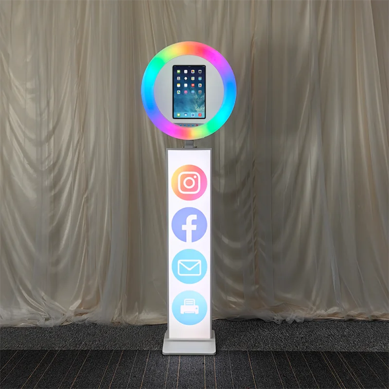 iPad Photo Booth, Selfie Maker, Adjustable Case with LED Ring Light for Events, Parties, Weddings Ac622a84c70ac4d97a0a18459565a8eea5