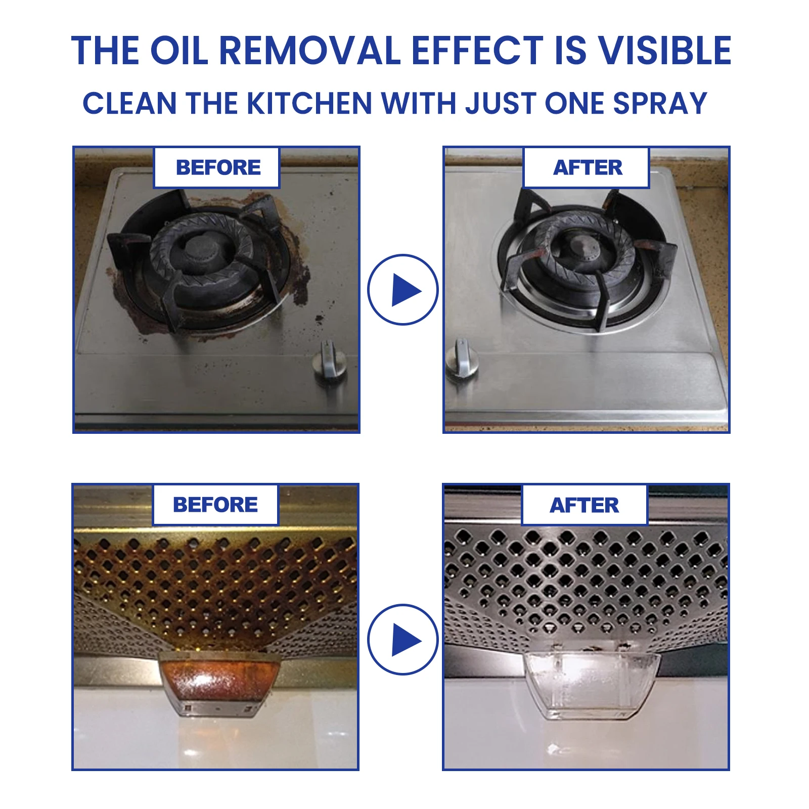 Heavy Duty Kitchen Degreaser Foam Cleaner for Oven Stove