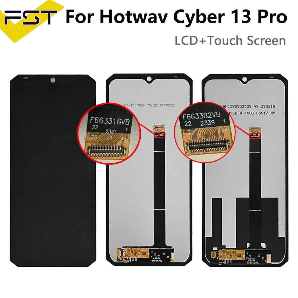 

6.6" For Hotwav Cyber 13 Pro LCD Display+Touch Screen Display Glass Panel Replacement For Cyber13 Pro LCD Screen Repair Parts