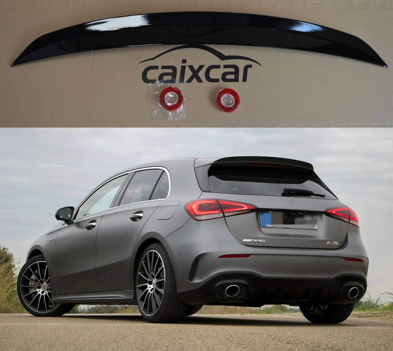 Alettone Classe A W177 A35 Fastback Dalla 2018 Spoiler Nero Lucido