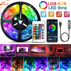 Bluetooth 2835 RGB Led Strip Lights 1M-30M 5V USB led strip TV BackLight Room Decoration Led Tape Diode Flexible Ribbon