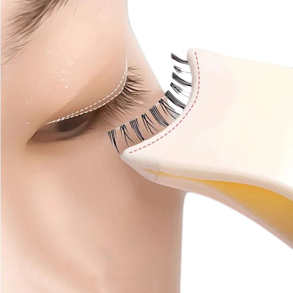 1pcs False Eyelash Assistant Portable Eyelash Applicator Tweezers