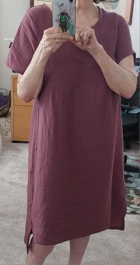 Women's Summer Cotton Gauze Nightgown photo review