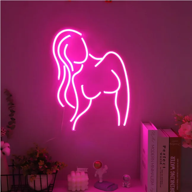 Neon Hot Sexy Women LED  Wall Decoration Party Decorate Bar Walls And Glamour Women Suitable For All Kinds of Festivals