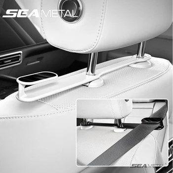 SEAMETAL Car Seat Belt Holder Headrest Seat Belt Fastener Mount Backseat Seatbelt Guide Reduce Noise Relieve Shoulder Friction 1
