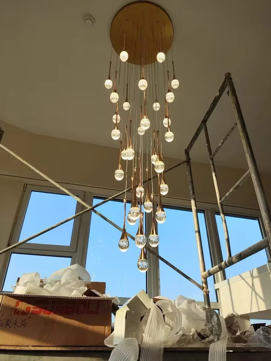 Lustre goutte d'eau cristal