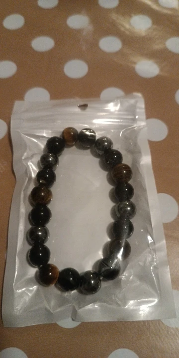 Triple Protection Bracelet: Tiger’s Eye, Obsidian & Hematite photo review