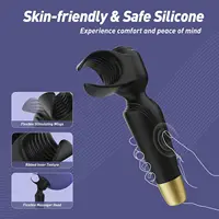 AV-Zauberstab-Vibrator für Männer und Frauen, Paar, Penis-Vibratoren, männlicher Masturbator, Sexspielzeug für Erwachsene, 2-in-1, für die Stimulation der Nippelklitoris 4