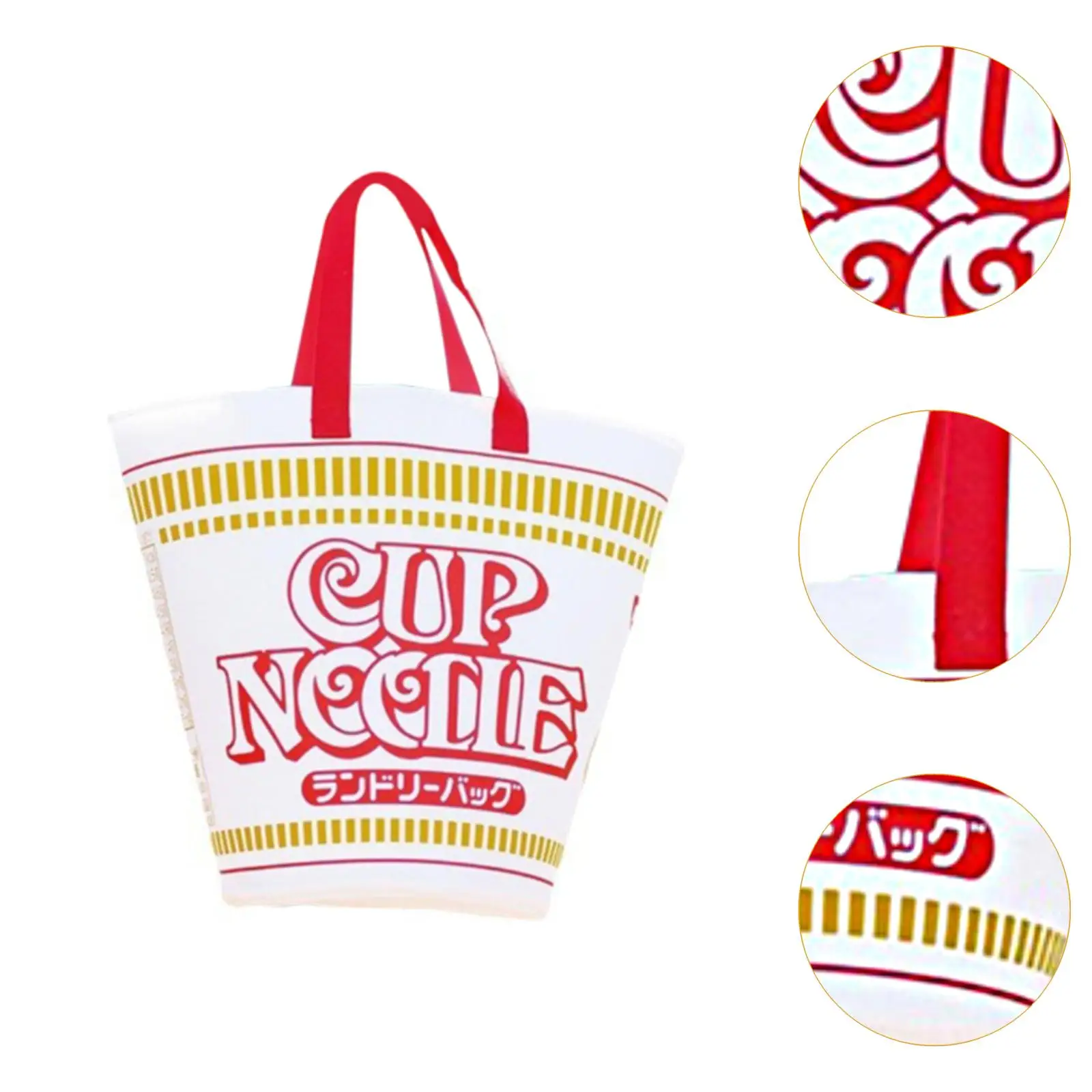 Laundry Basket Modern Foldable Novelty Noodle Cup Shape Dirty Clothes Basket Waterproof Coating Foldable Drawstring Storage