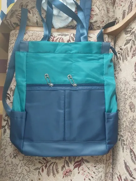 Sac à Dos Antivol Femme Oxford 3 en 1 Gris et Marron - Enora