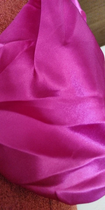 Women's Satin Solid Bonnets Wide-brimmed Night Sleeping Bathing Hat Unisex Head Wrap Elastic Band Cap Hair Care Bonnet photo review