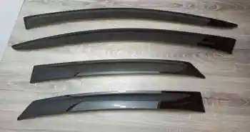 Дефлекторы на окна VW Polo sedan 009-2020 г. (Volkswagen, Фольксваген поло седан, Фольцваген, ветровики, дождевики, козырек)