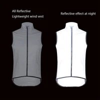PIMMER all Reflective pro team cycling Vest team windproof vest Sleeveless MTB Road Bike Bicycle Jersey Top Cycle Clothing gilet 1