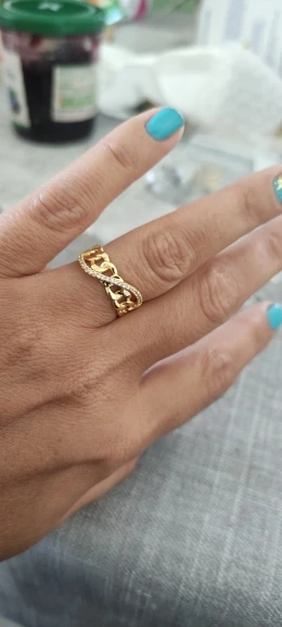 Fashion Gold Color Stainless Steel Rings photo review