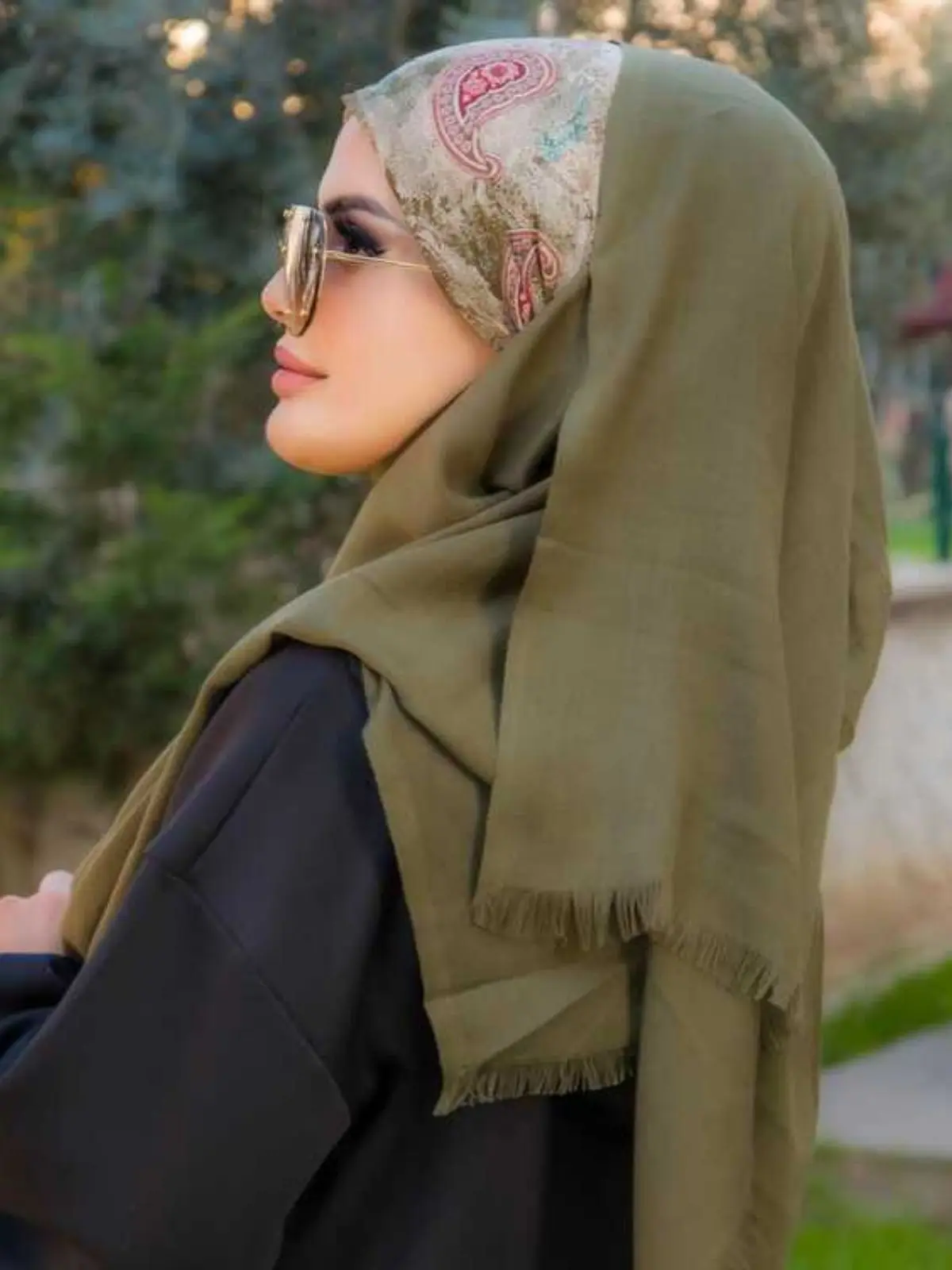 Patterned Double Shawl, Buy 2 Get 1 Free, Bonnet Muslim Fashion Hijab Casual Bonnet Summer Clothing Woman