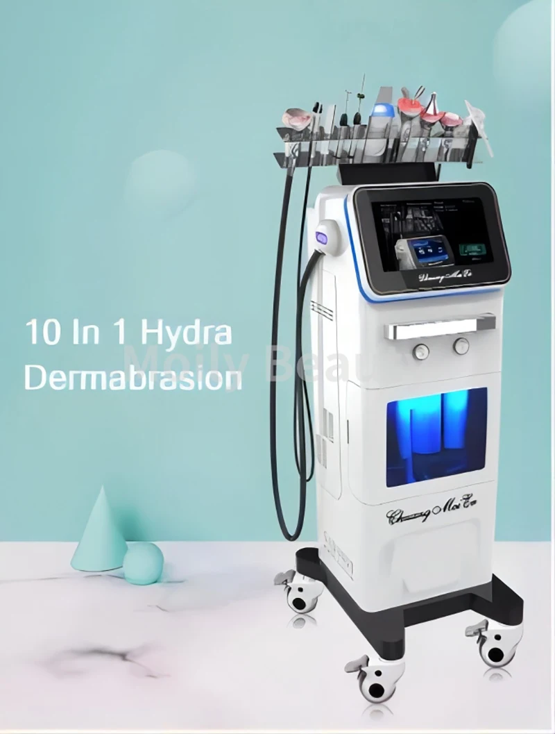 Professional 10 In 1 Multifunction Hydra Diamond Demabrasion Skin Cleansing Aqua Peeling Skin Care Hydrotherapy Machine For Spa