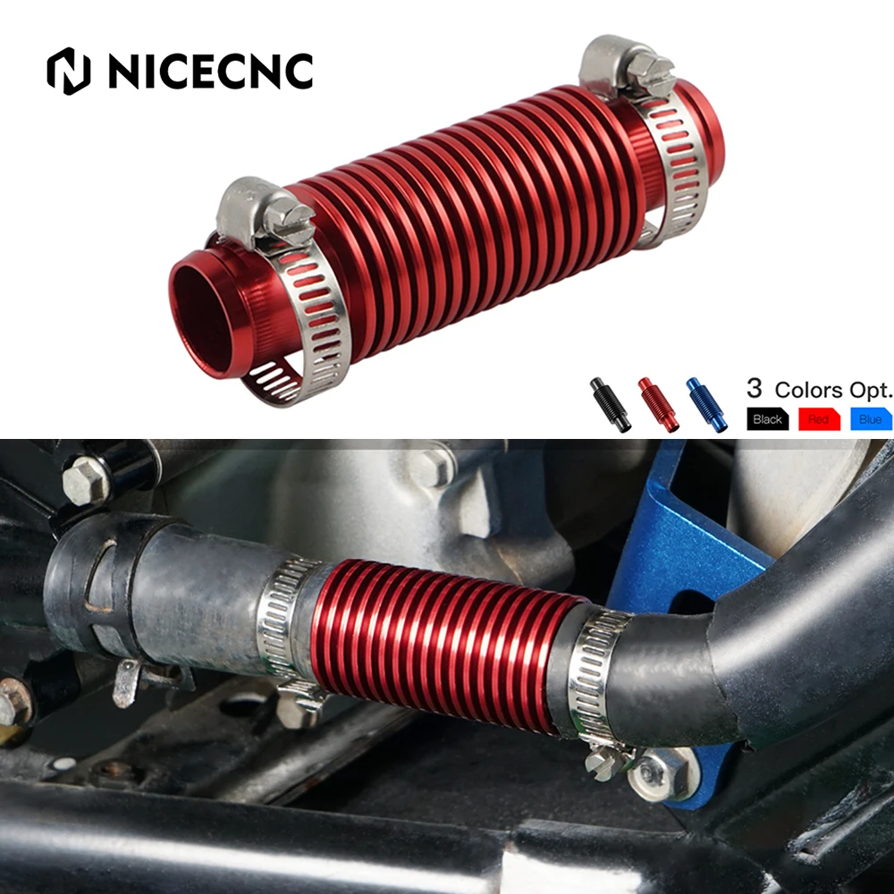 ATV Accessories Billet In Line Super Water Cooler Fit 0.76" Inside Hose For Yamaha Raptor 700 Grizzly 660 Rhino YFZ450 Honda TRX Suzuki