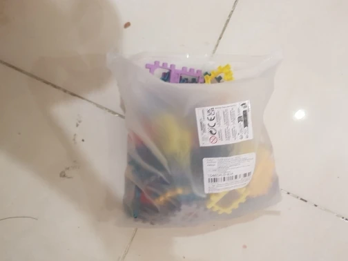 Large scale house building block simulation window design, kindergarten construction, creation photo review