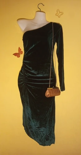 Women Elegant Long Sleeve Party Evening Velvet Bodycon Split Pencil Midi Dress Spring Autumn Clothes photo review